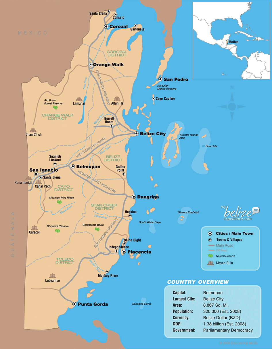 Belize Map